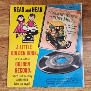 Country Mouse and City Mouse Richard Scarry Read and Hear Book & Record Little G